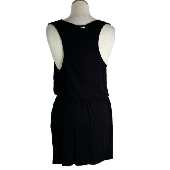 Calvin Klein Surplice Racer Back Tunic Swim Cover Up Dress Black Size L/XL NWT - Picture 5 of 11